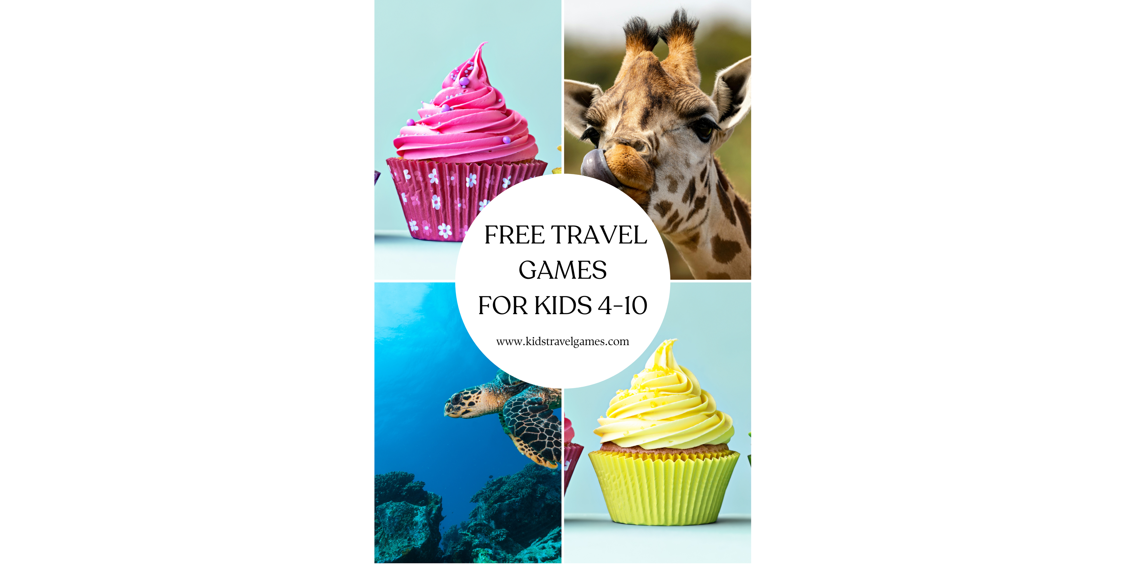 free travel games for kids - cupcake and animals