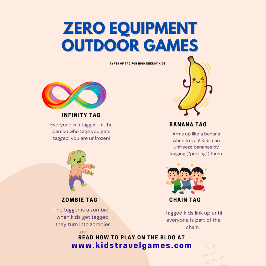 Outdoor Travel Games for Kids (No Equipment Needed): Types of Tag for High Energy Kids