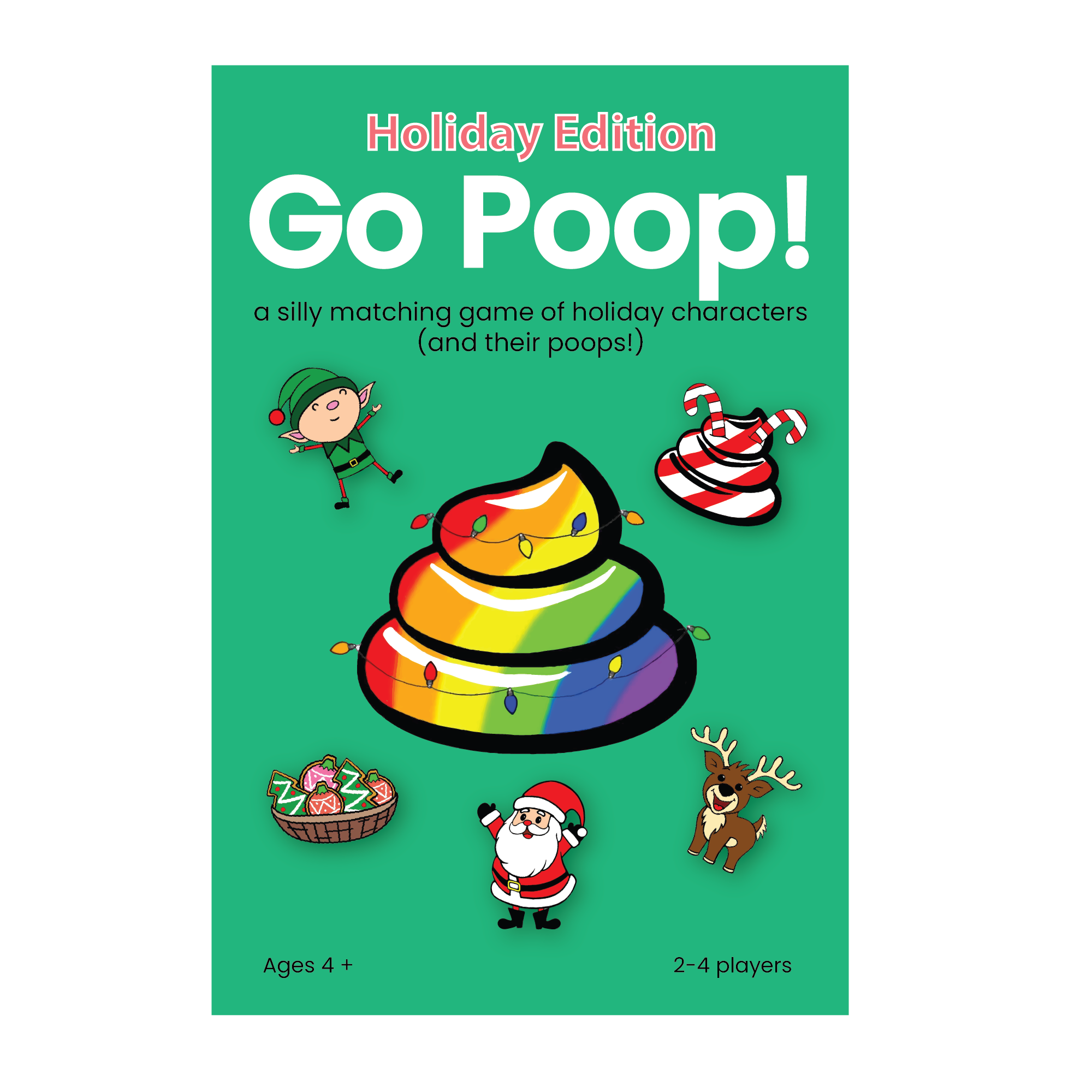Go Poop! Holiday Edition Silly Card Game for Kids