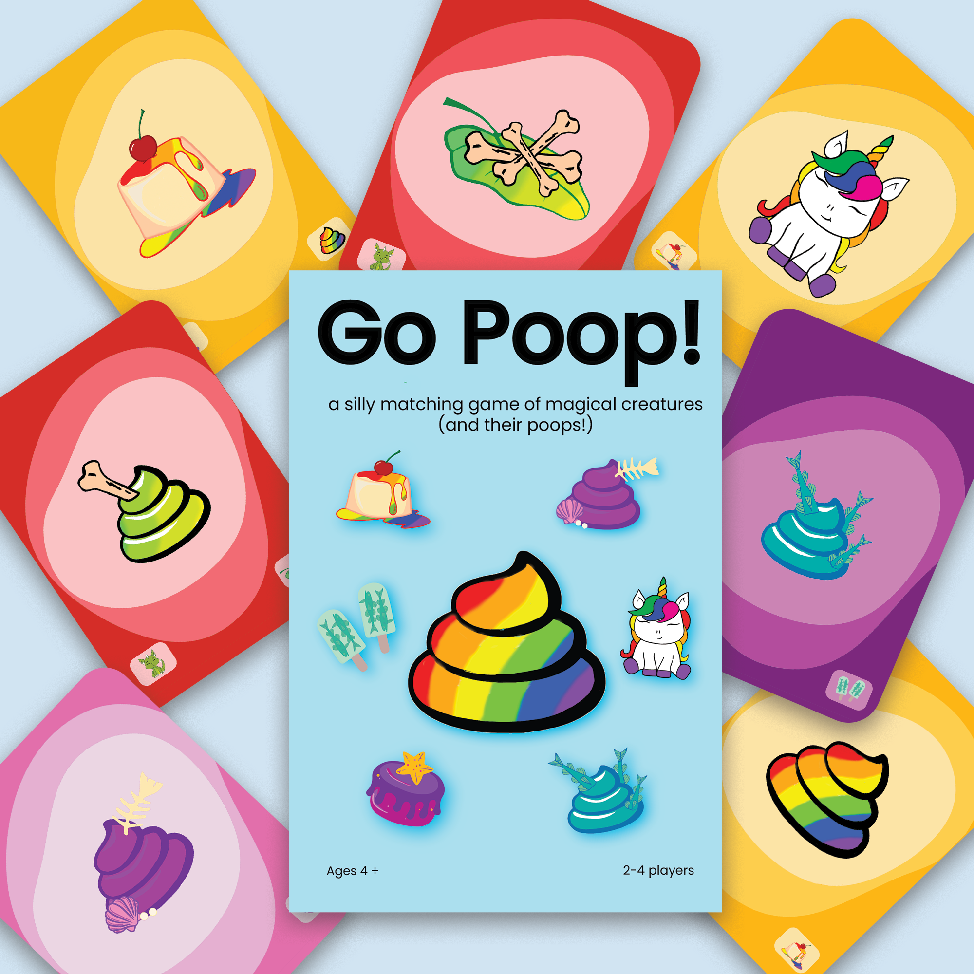 Go Poop! Silly Card Game for Kids on the Go